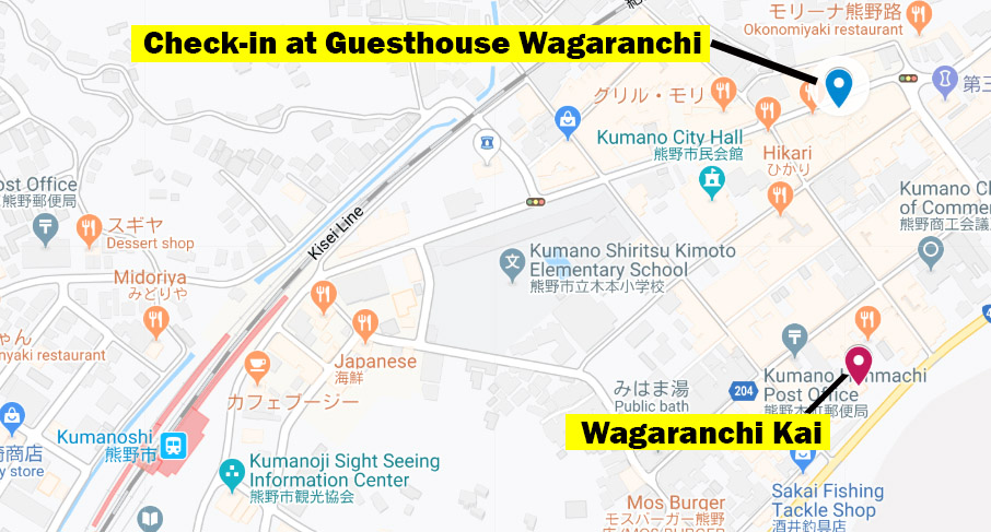 Wagaranchi Kai Check-in; 